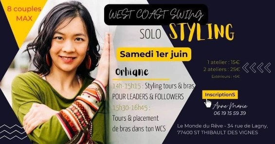 Stage West coast swing avec Orhiane