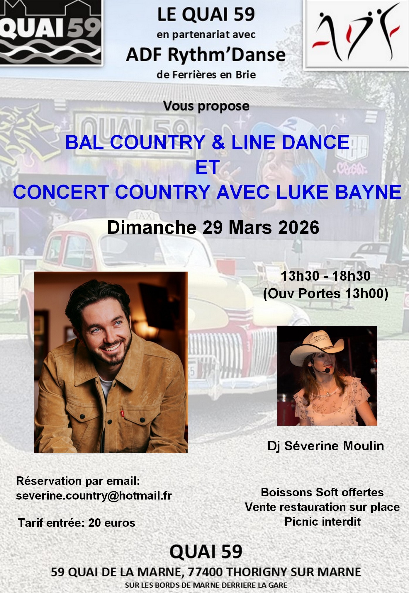 Bal country avec Luke BAYNE
